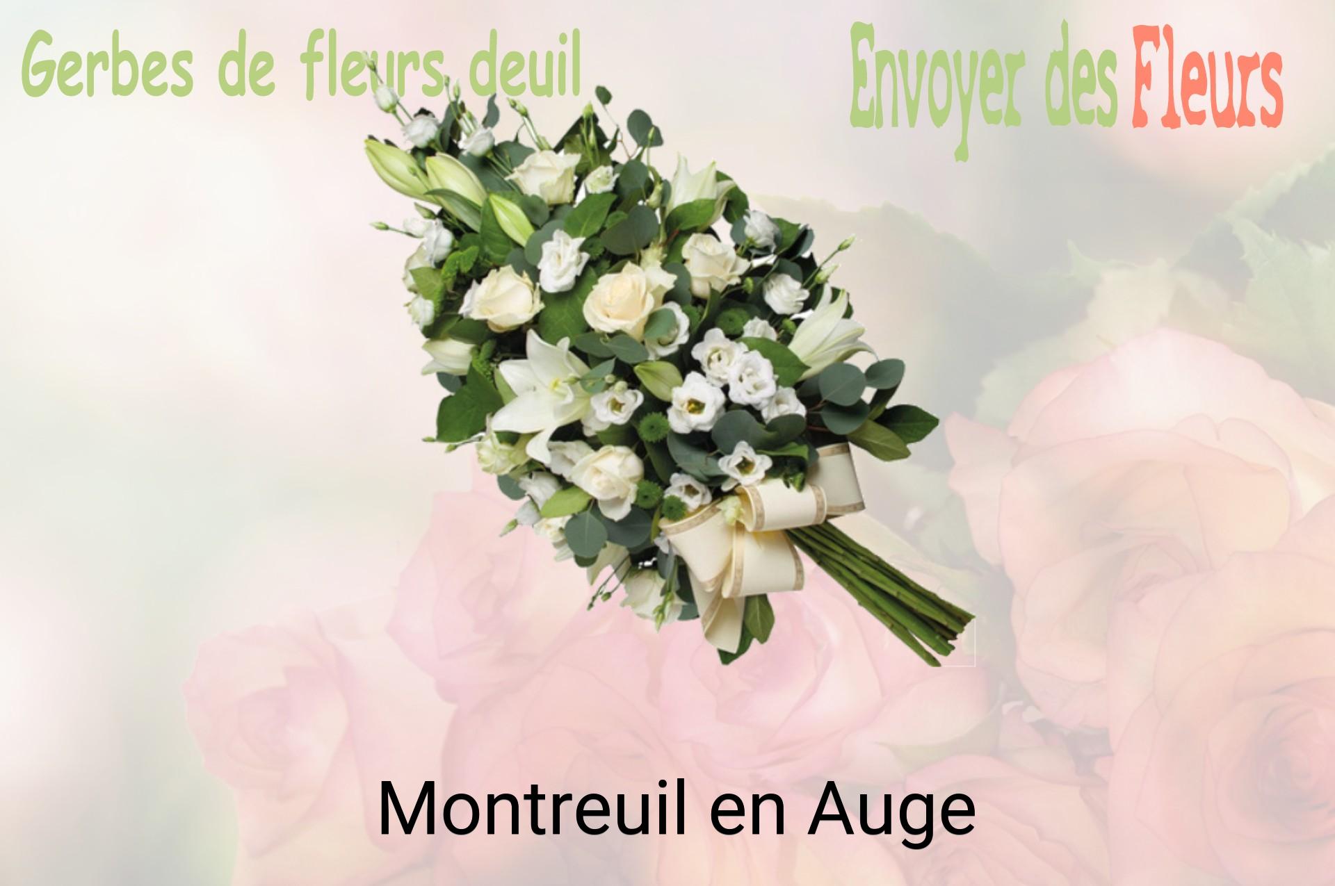 Gerbe de fleurs de deuil livrée à Montreuil-en-Auge